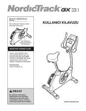NordicTrack Gx 3.1 Bike Turkish Manual