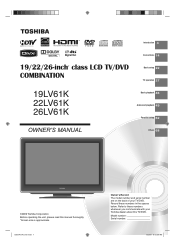 Toshiba 22LV61K Owners Manual
