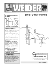 Weider Pro 137 Bench Canadian French Manual