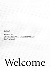 BenQ FP202W V2 User's Manual