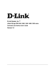 D-Link DSN-1100-10 CLI User's Guide for DSN-1100-10