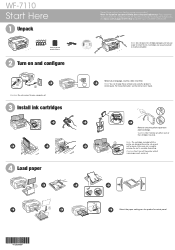 Epson WF-7110 Start Here - Installation Guide