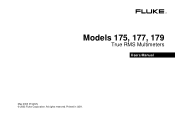 Fluke 179 FE 175,177,179 Users Manual