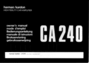 Harman Kardon CA240 Owners Manual