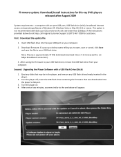 Insignia NS-WBRDVD Firmware Installation Guide (English)