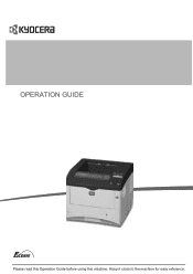 Kyocera FS-3920DN FS-2020D/3920DN/4020DN Operation Guide (Basic)