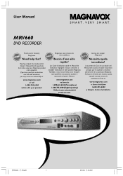 Magnavox MRV660 User manual,  English (US)