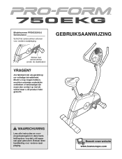 ProForm 750 Ekg Bike Dutch Manual