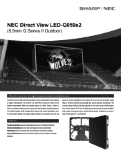 Sharp LED-Q059E2 Specification Brochure