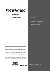 ViewSonic CD4225 CD4225 User Guide (English)