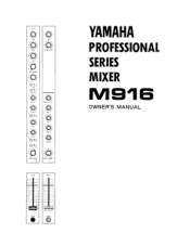 Yamaha M916 Owner's Manual (image)