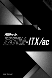ASRock Z370M-ITX/ac User Manual