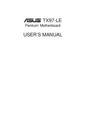 Asus TX97-LE TX97-LE User Manual
