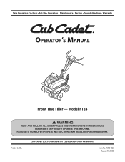 Cub Cadet FT 24 Operation Manual
