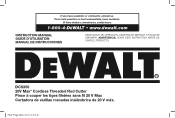 Dewalt DCS350B Instruction Manual