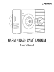 Garmin Dash Cam Tandem Owners Manual