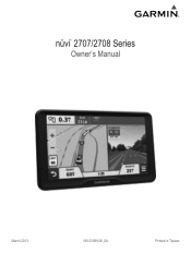 Garmin nuvi 2798LMT with Backup Camera Owner's Manual
