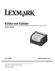 Lexmark E350d User's Guide