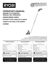 Ryobi ACSS02VNM Operation Manual