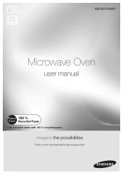 Samsung ME20H705MSS/AA User Manual Ver.1.0 (English, French)