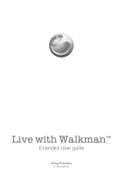 Sony Ericsson Live with Walkmantrade User Guide