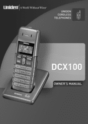 Uniden DCX100 English Owners Manual