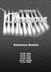 Yamaha 103 Reference Booklet