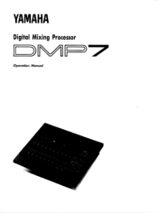 Yamaha DMP7 Owner's Manual (image)