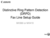 Canon PIXMA MX360 DRPD Setup Guide