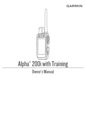 Garmin Alpha 200i/TT 15 Dog Tracking Bundle Owners Manual