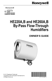 Honeywell HE220A1019 Owners Manual
