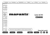 Marantz CD6005 Owner's Manual in Spanish