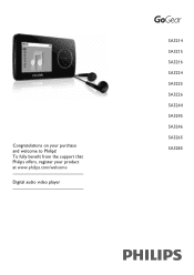 Philips SA3245 User manual