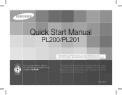 Samsung PL200 Quick Guide (easy Manual) (ver.1.0) (English, Spanish)