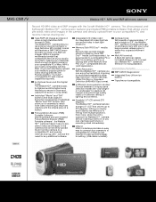 Sony MHS-CM1/V Marketing Specifications (Purple Model)