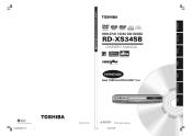Toshiba RD-XS34 User Manual