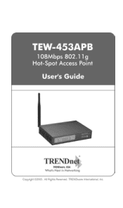 TRENDnet TEW-453APB User Guide