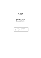 Acer Ferrari 5000 Ferrari 5000 Service Guide