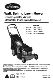Ariens Classic LM 21 Owners Manual