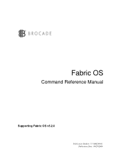 HP AA979A Brocade Fabric OS Command Reference Manual (53-1000240-01, November 2006)
