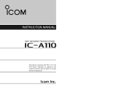 Icom IC-A110 Instruction Manual