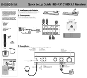 Insignia NS-R5101HD Quick Setup Guide (English)