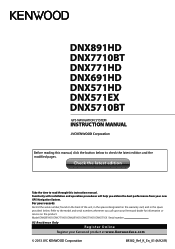Kenwood DNX571HD User Manual