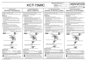 Kenwood KCT-73MIC Operation Manual