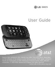 LG GW370 Grey Owner's Manual