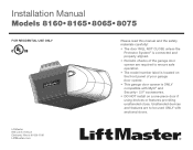 LiftMaster 8160 8160 Installation Manual