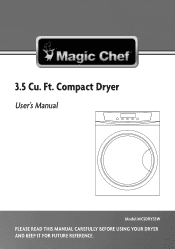 Magic Chef MCSDRY35W User Manual