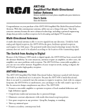 RCA ANT1450BM Owner/User Manual: ANT1450B