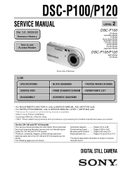 Sony DSCP100 Service Manual