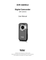 Vivitar DVR 426HD v2 Camera Manual